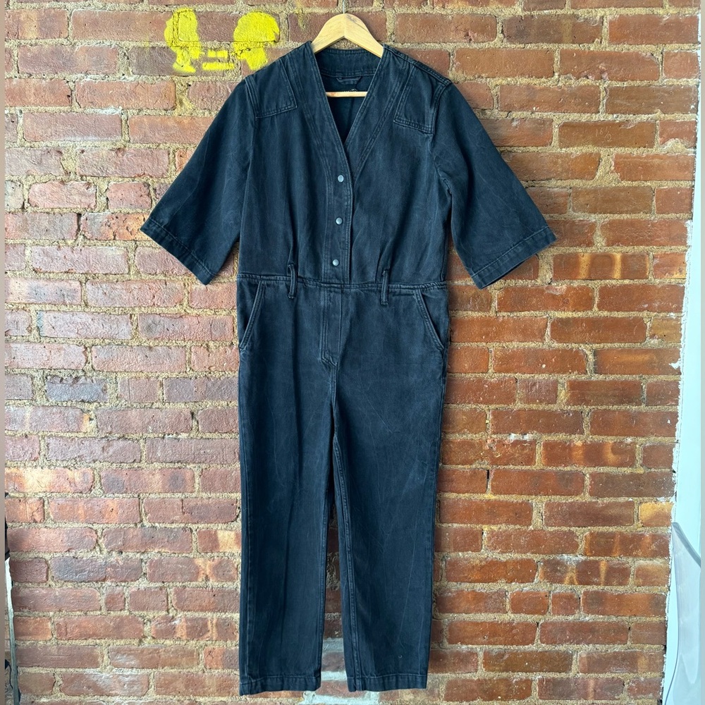 Black Denim Jumpsuit - AllSaints